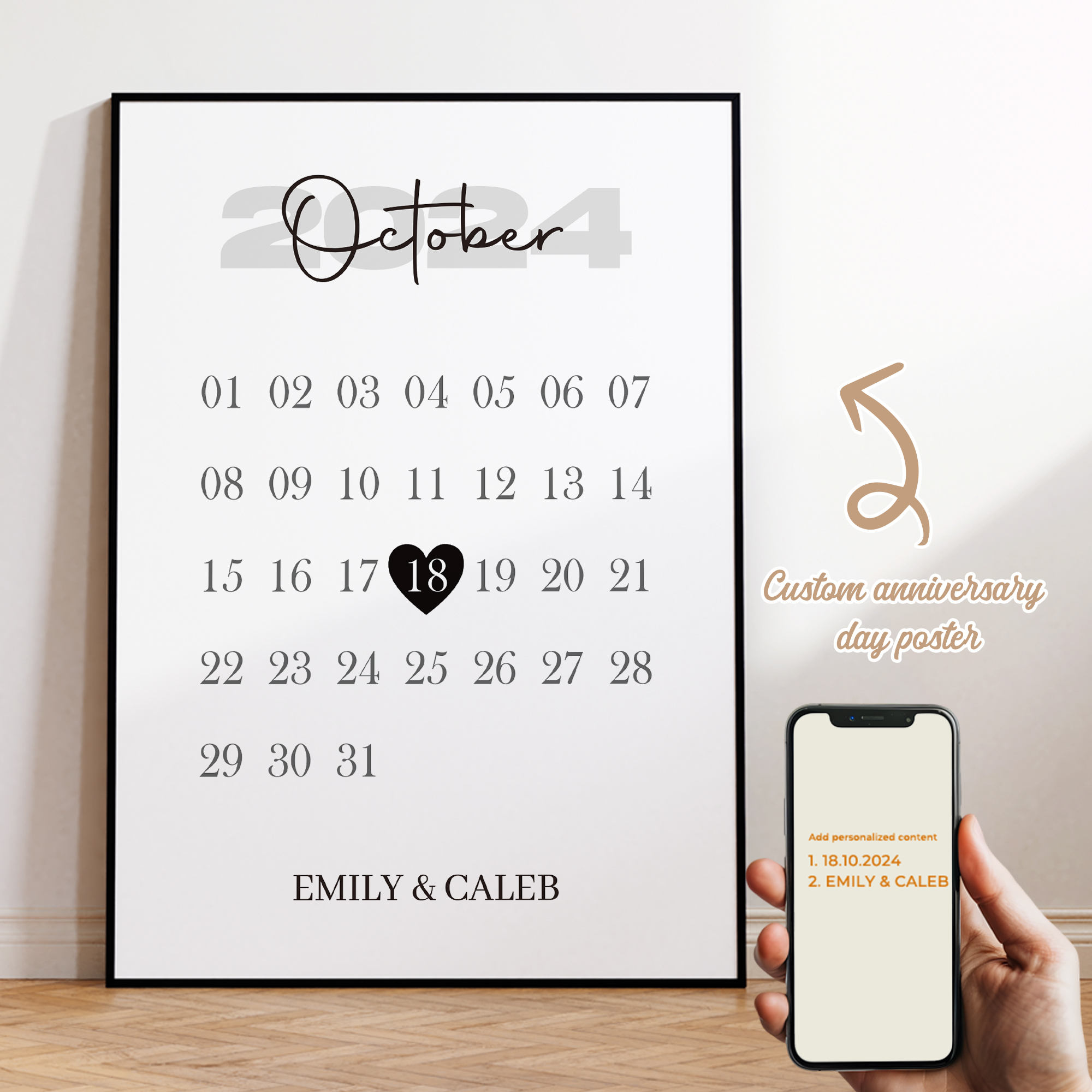 Custom Star Map - Personalized Custom Name Valentine's Day Gift