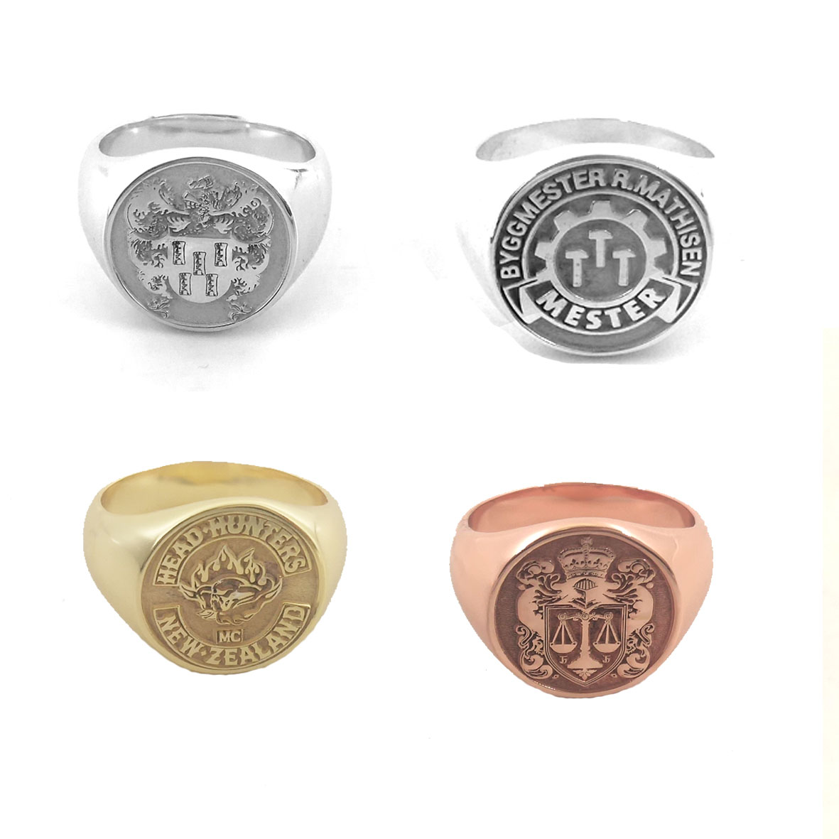 Custom Engraved 17mm Round Top - Initial Ring Custom ulasan dan harga