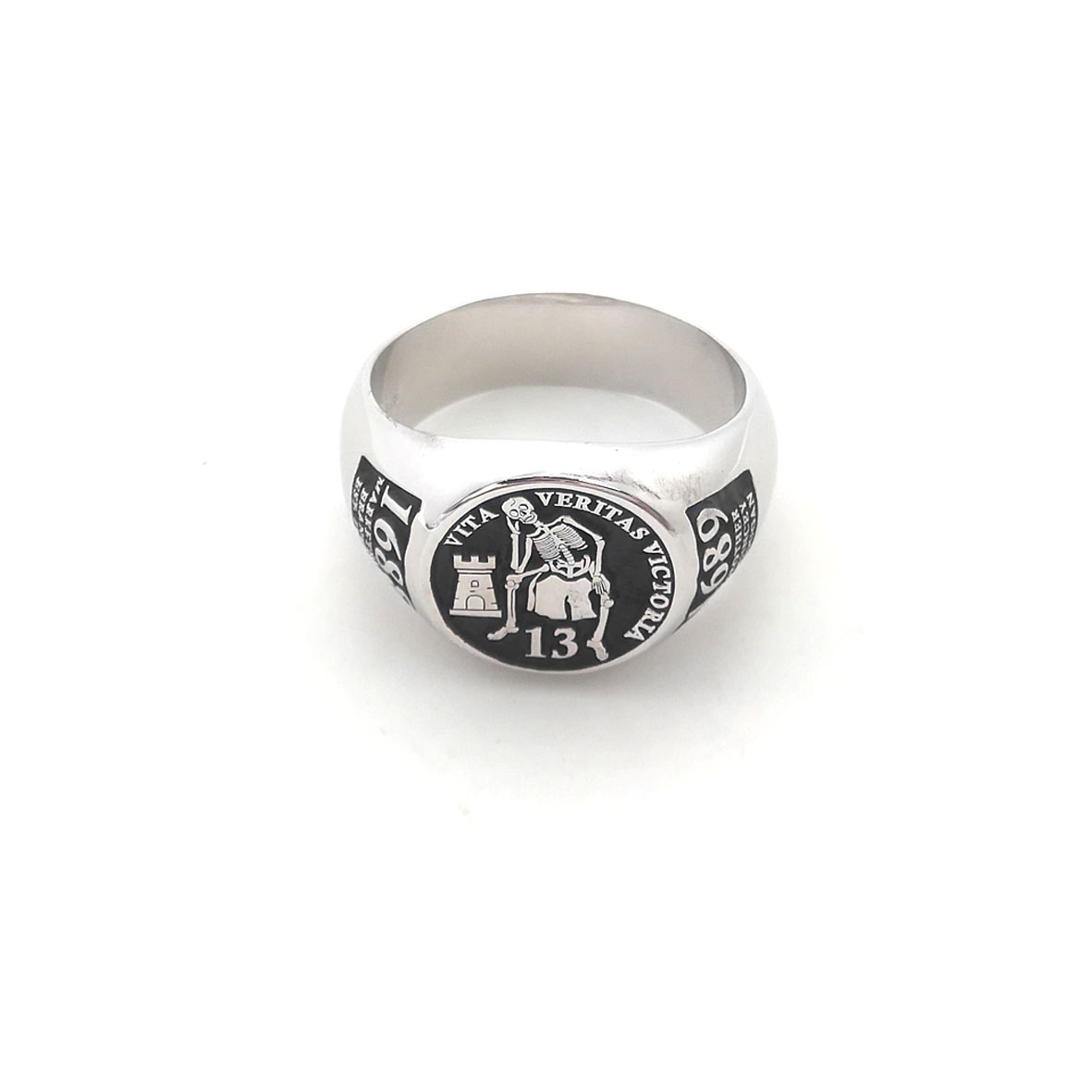 Custom Engraved 17mm Round Top - Initial Ring Custom ulasan dan harga