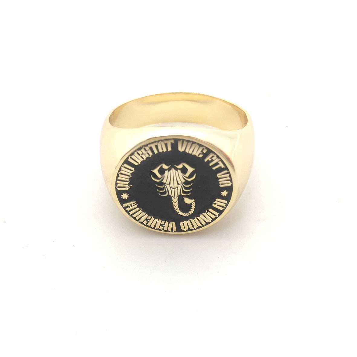 Custom Engraved 17mm Round Top - Initial Ring Custom ulasan dan harga