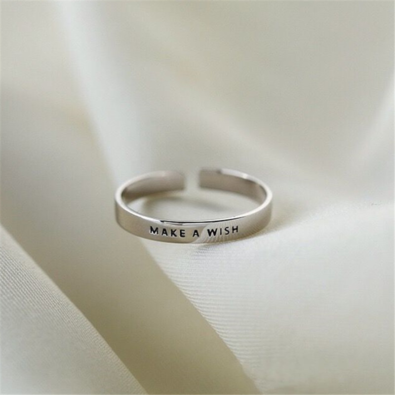 925 Sterling Silver Make A WIS - Initial Ring Custom ulasan dan harga