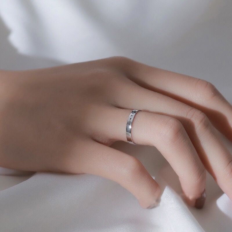 925 Sterling Silver Make A WIS - Initial Ring Custom ulasan dan harga