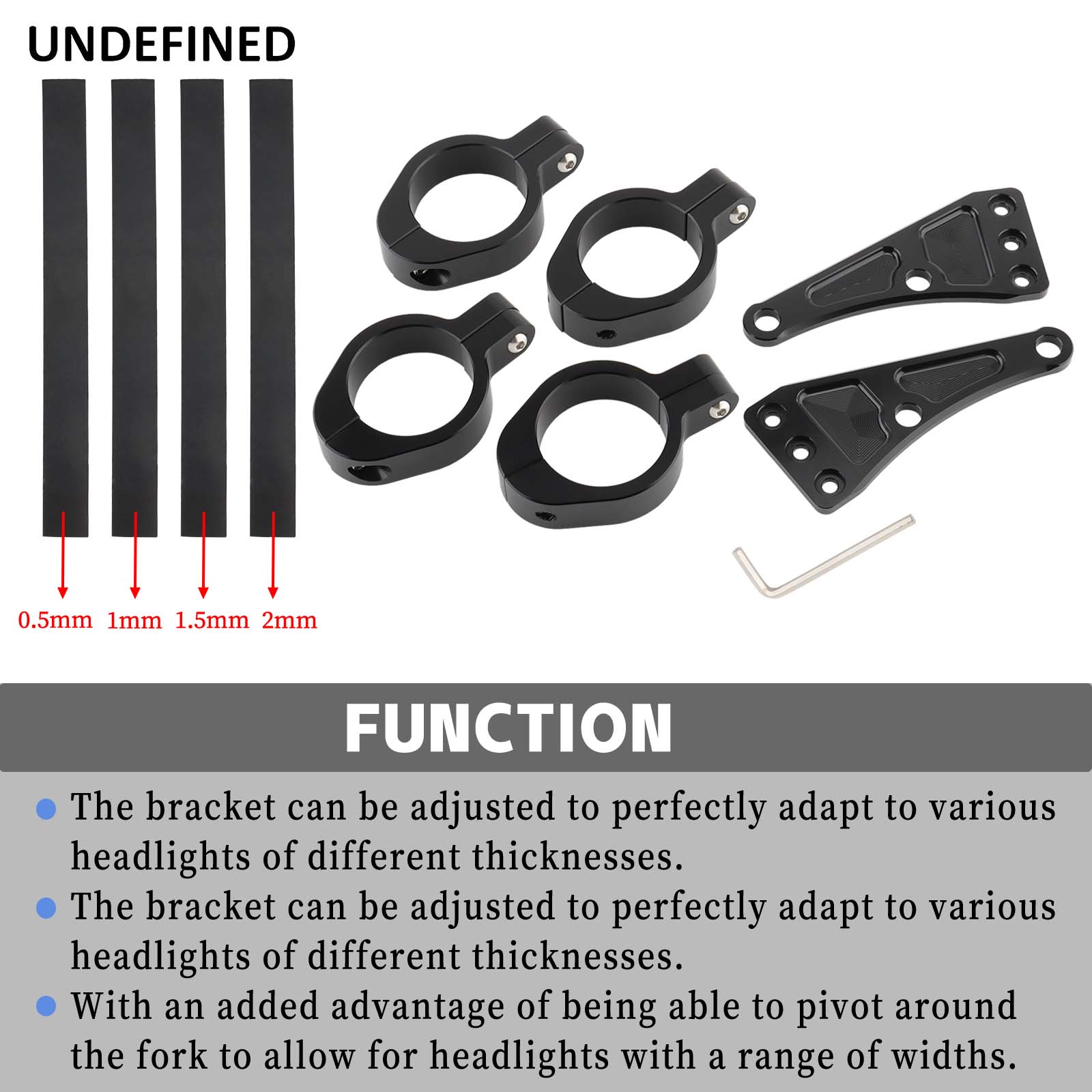 33mm-58mm Headlight Bracket Mo - Pet Portrait Custom ulasan dan harga