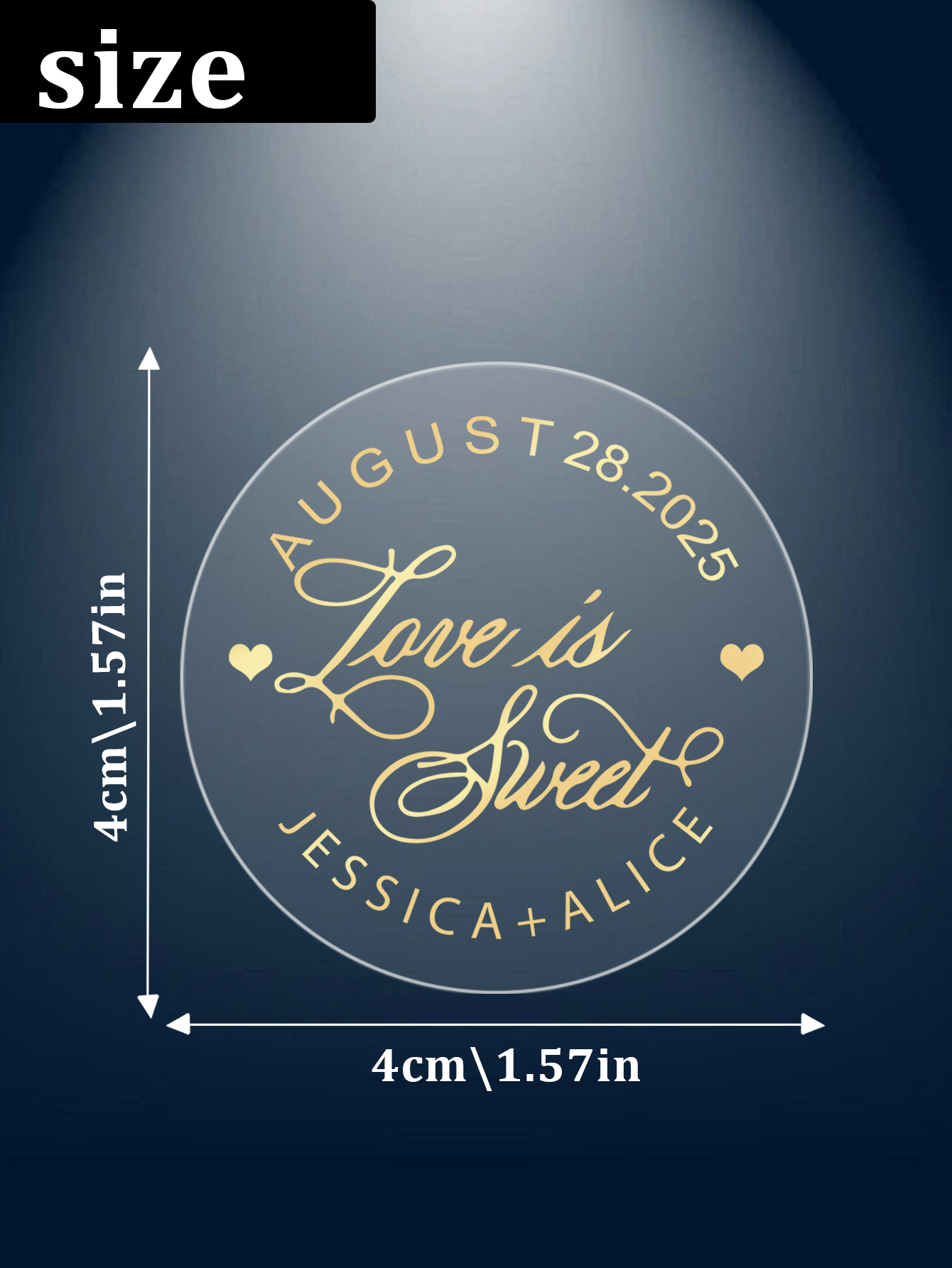 30-240pcs Custom Text Round Tr - Personalised Candle Label ulasan dan harga