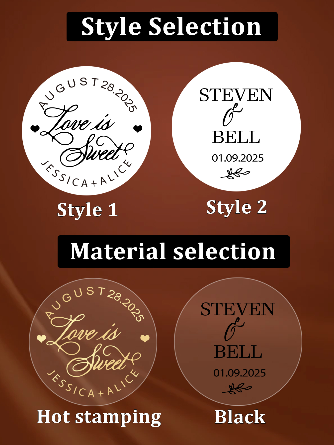 30-240pcs Custom Text Round Tr - Personalised Candle Label ulasan dan harga