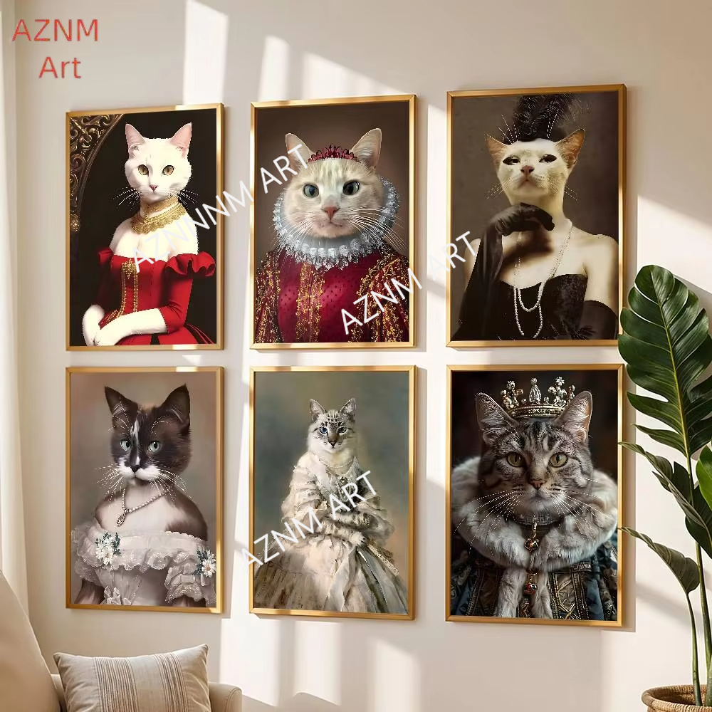 Renaissance Royal Cat Funny Po - Pet Portrait Custom ulasan dan harga