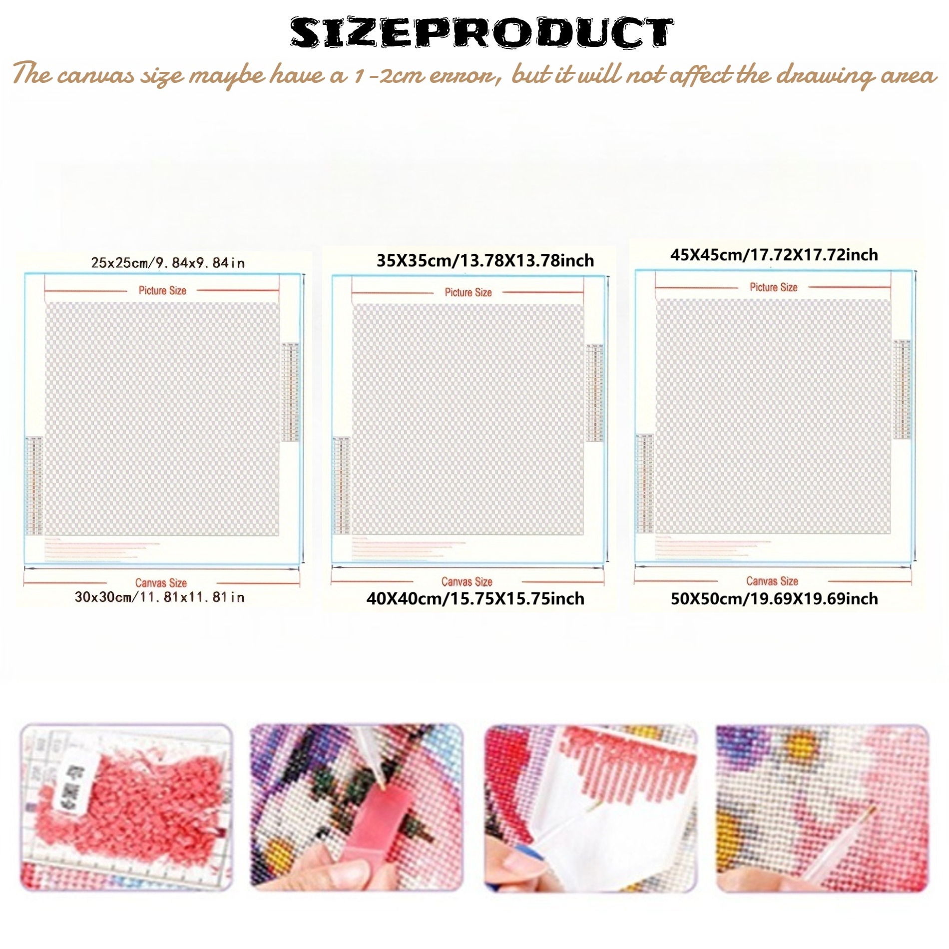 1PC frameless DIY Diamond Pain - Photo Mosaic Print ulasan dan harga