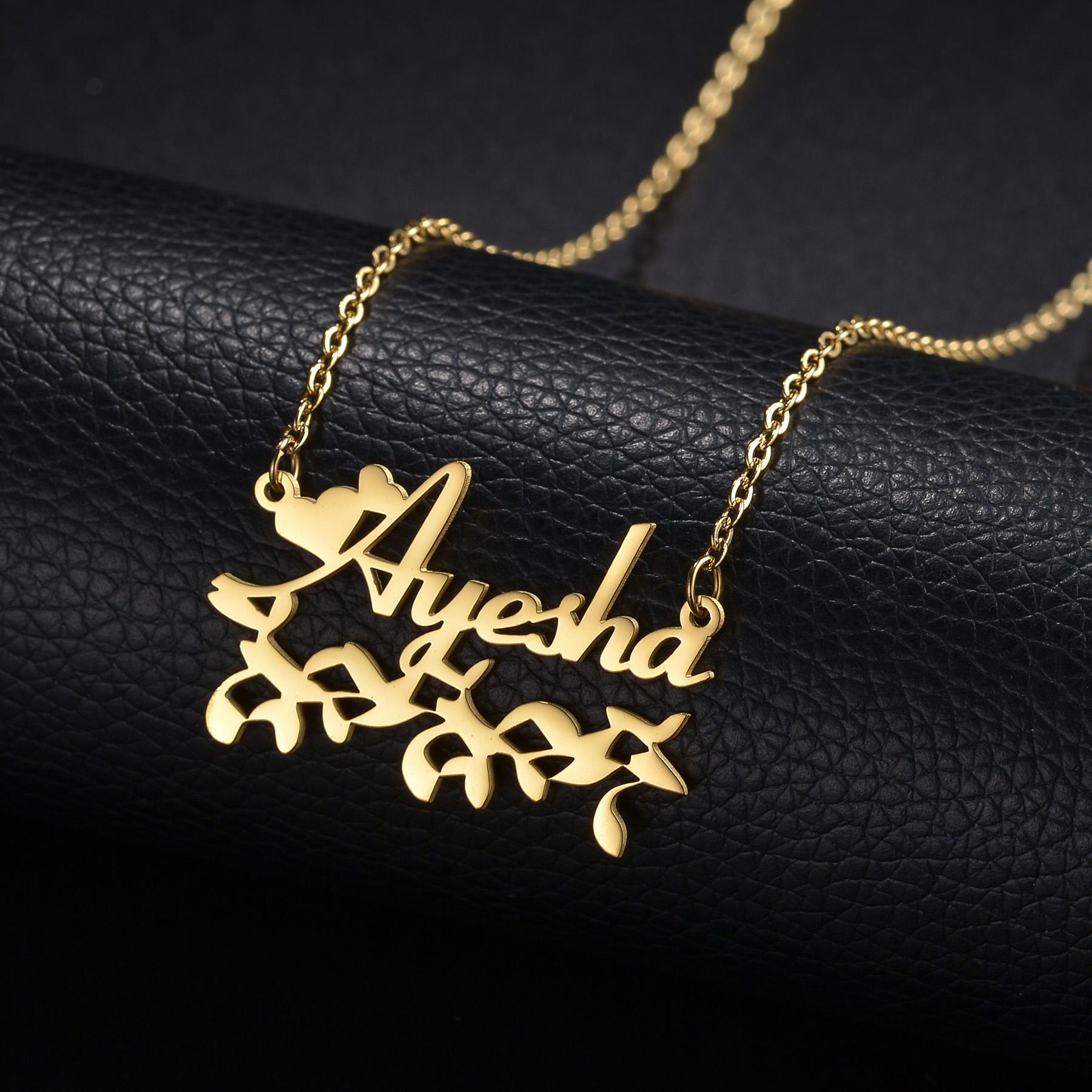Atoztide Personalized Custom P - Birth Flower Necklace ulasan dan harga