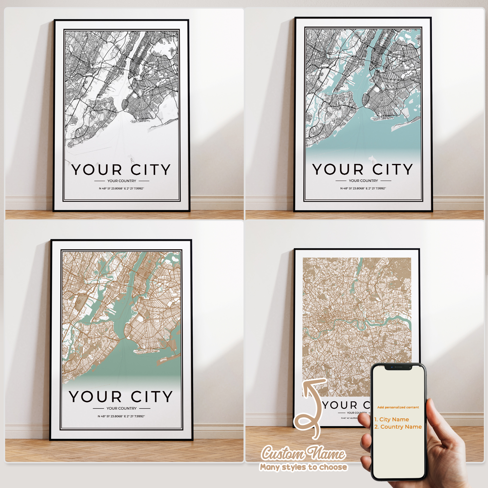 Custom Personalized City And C - Custom Star Map ulasan dan harga