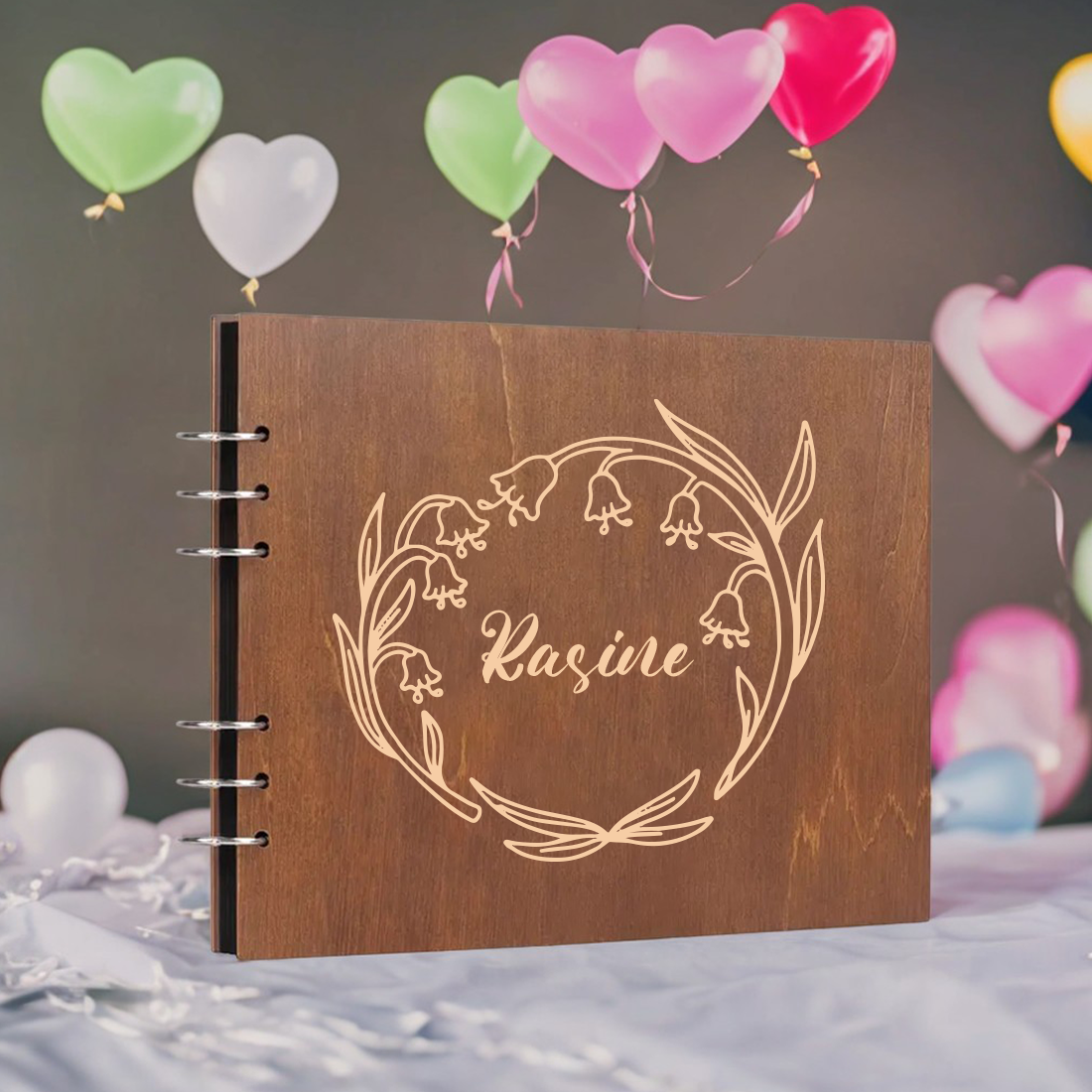 Personalized Wooden Photo Albu - Custom Photo Book ulasan dan harga