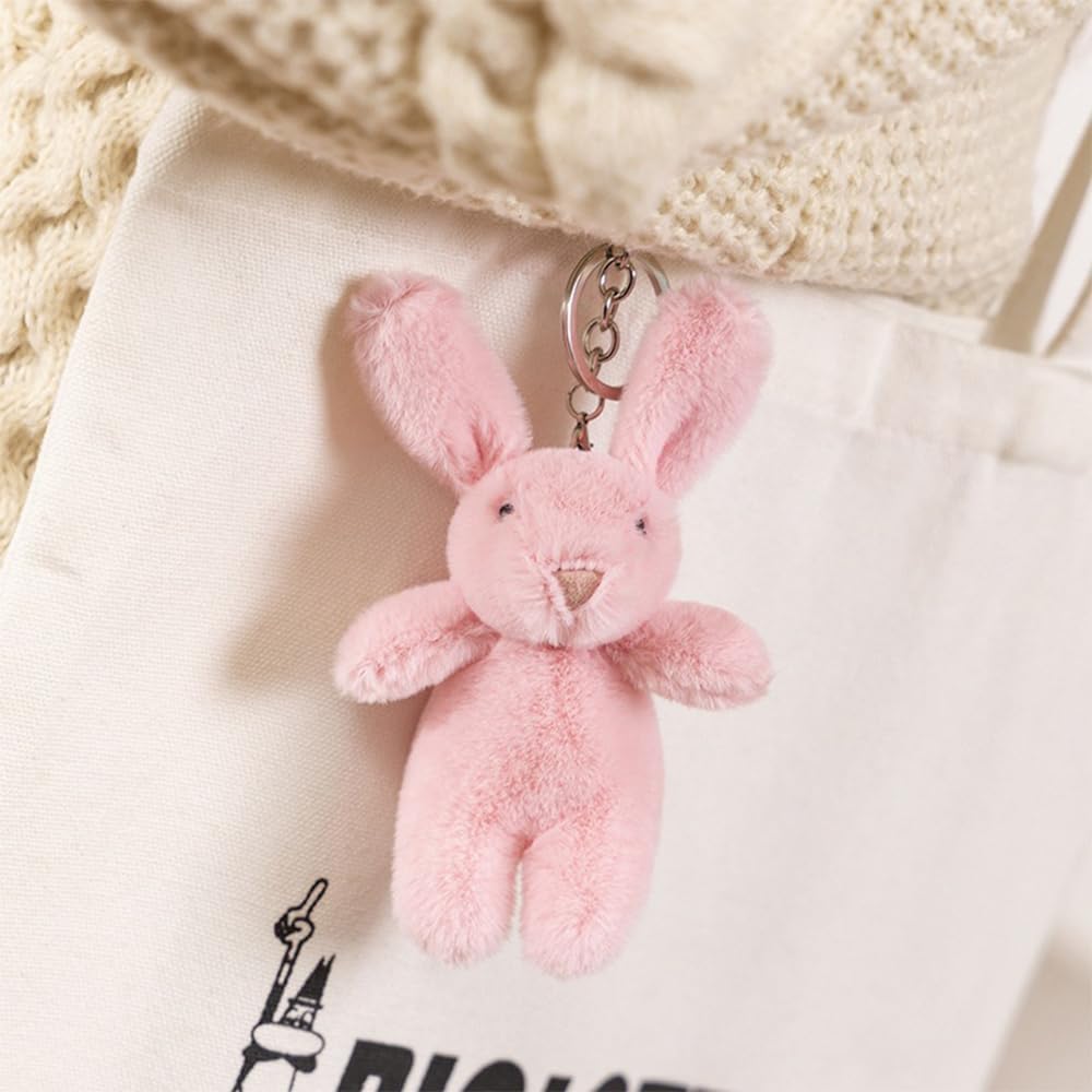 Cute Bunny Plush Keychain for  - Monogram Keychain Leather ulasan dan harga