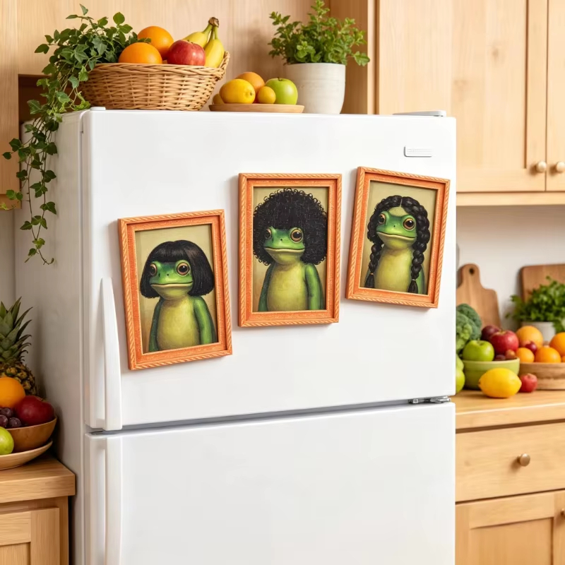Mini Wooden Photo Frame Frog F - Engraved Wood Frame ulasan dan harga