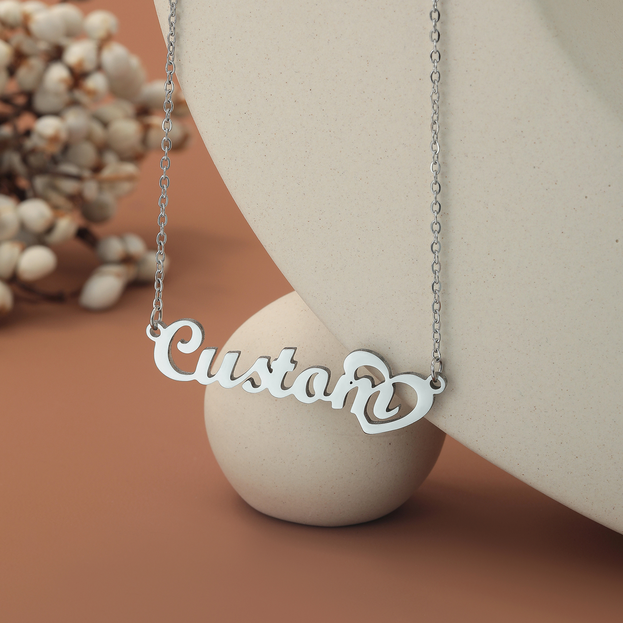 Customized Name Necklace with  - Name Necklace Custom ulasan dan harga