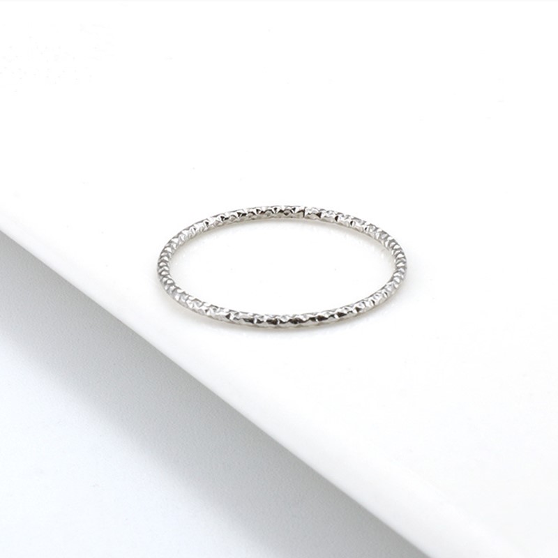 1mm Thin Stackable Ring Stainl - Initial Ring Custom ulasan dan harga