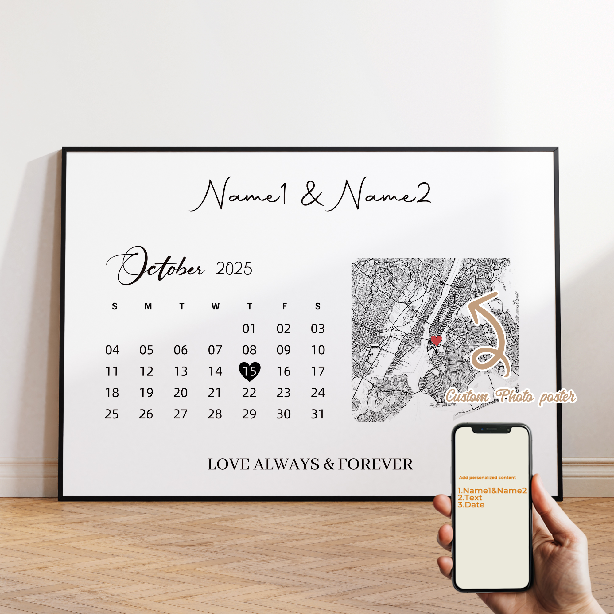 Modern Custom Personalized Cou - Custom Star Map ulasan dan harga