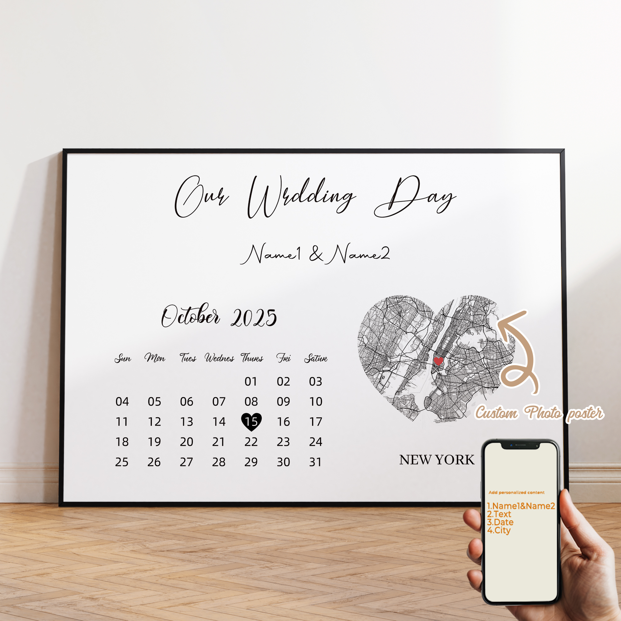 Modern Custom Personalized Cou - Custom Star Map ulasan dan harga