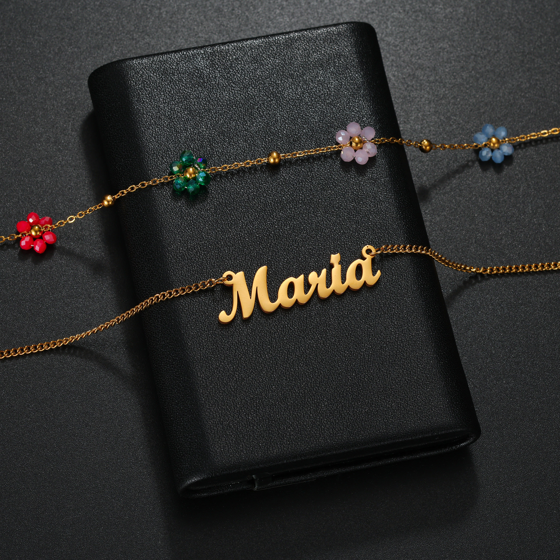 Atoztide Custom Name Jewelry S - Birth Flower Necklace ulasan dan harga