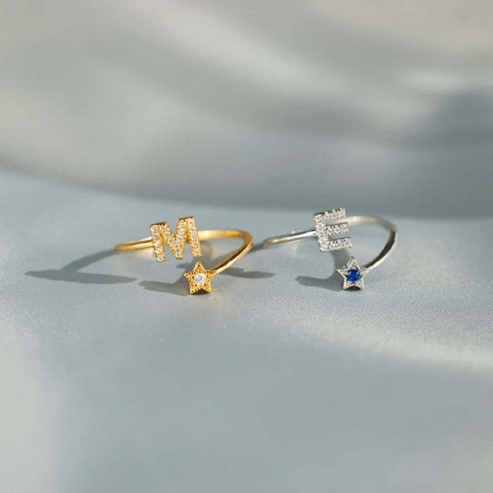 YOU WERE BORN TO SHINE INITIAL - Initial Ring Custom ulasan dan harga