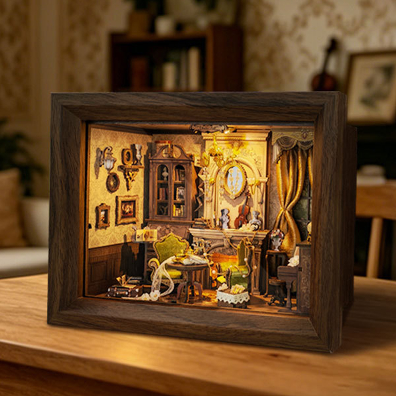DIY Wooden Glimmer Hall Photo  - Engraved Wood Frame ulasan dan harga