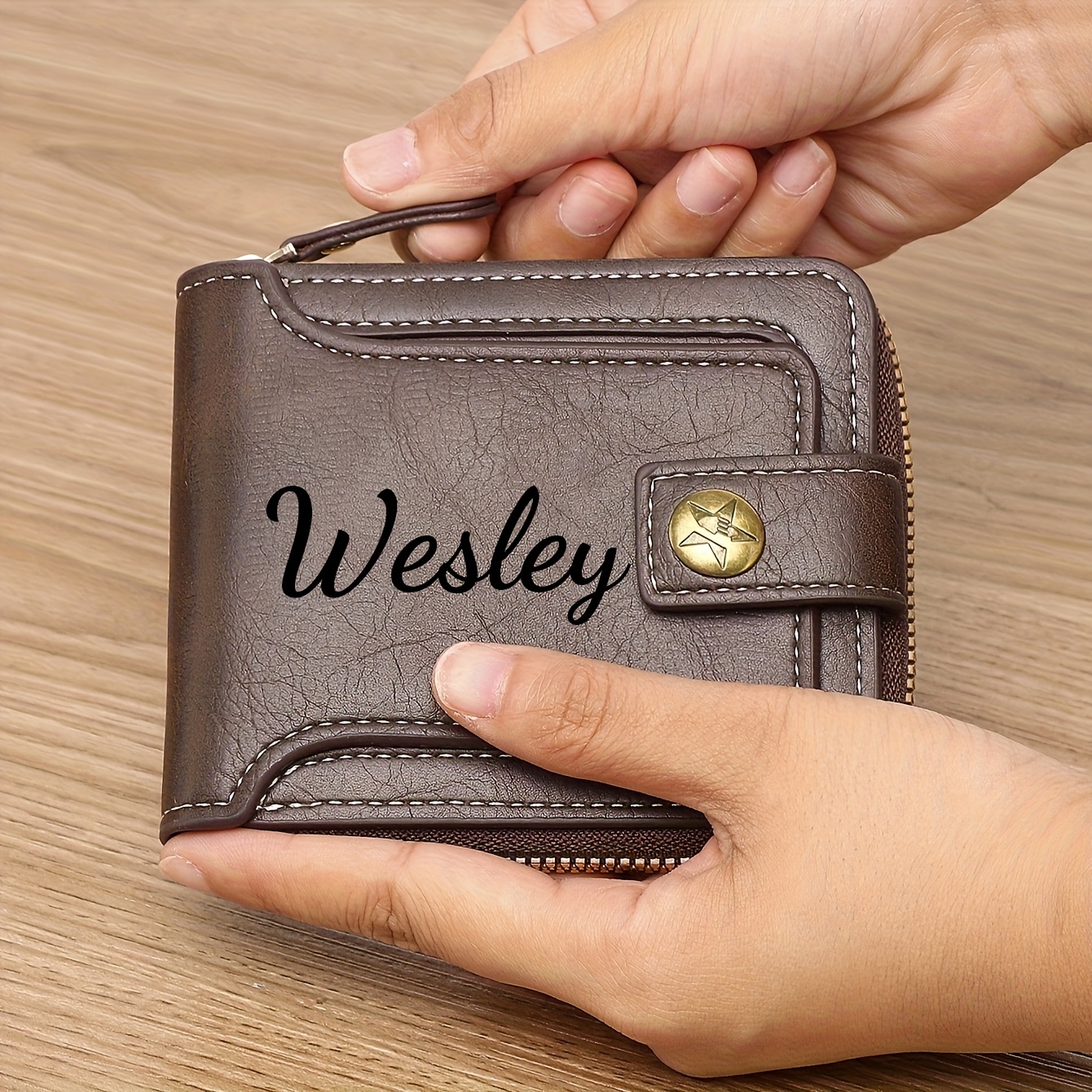 Custom Name Men's Wallet Gift  - Personalized Name Box ulasan dan harga