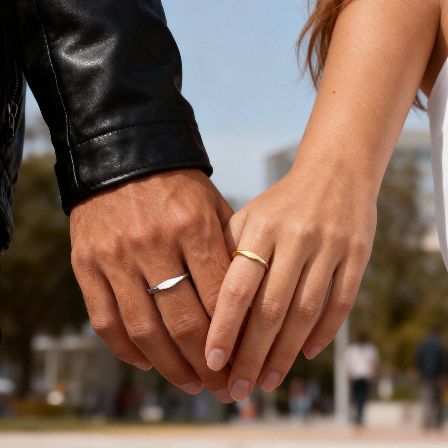 Minimalist Couple Ring for Men - Initial Ring Custom ulasan dan harga