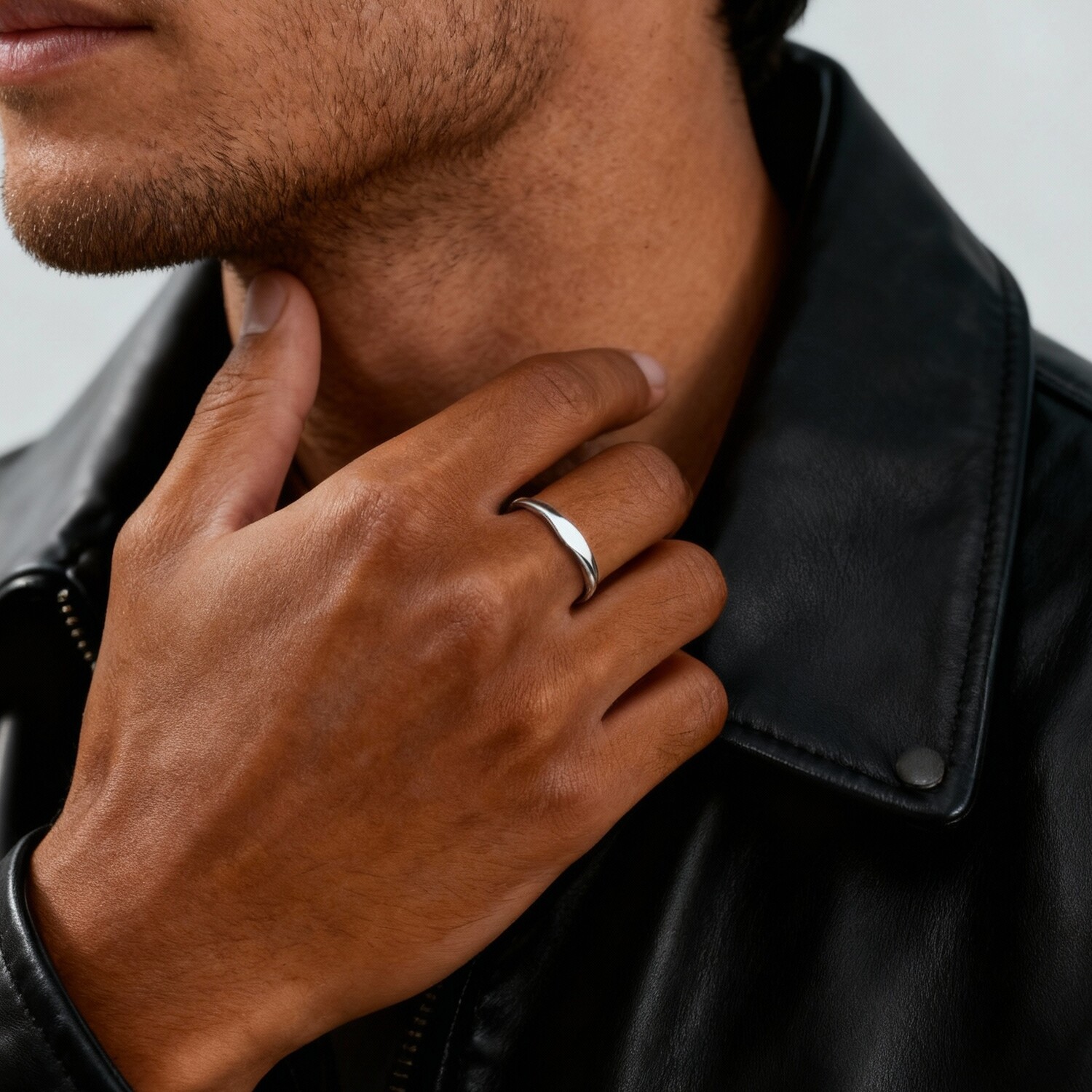 Minimalist Couple Ring for Men - Initial Ring Custom ulasan dan harga