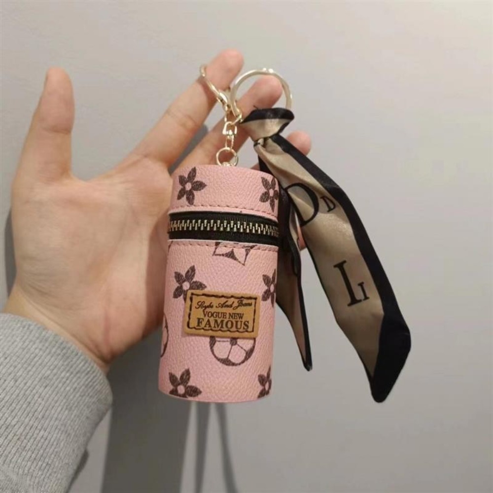 Pink Monogram Floral Print Cyl - Monogram Keychain Leather ulasan dan harga