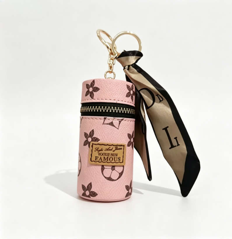Pink Monogram Floral Print Cyl - Monogram Keychain Leather ulasan dan harga