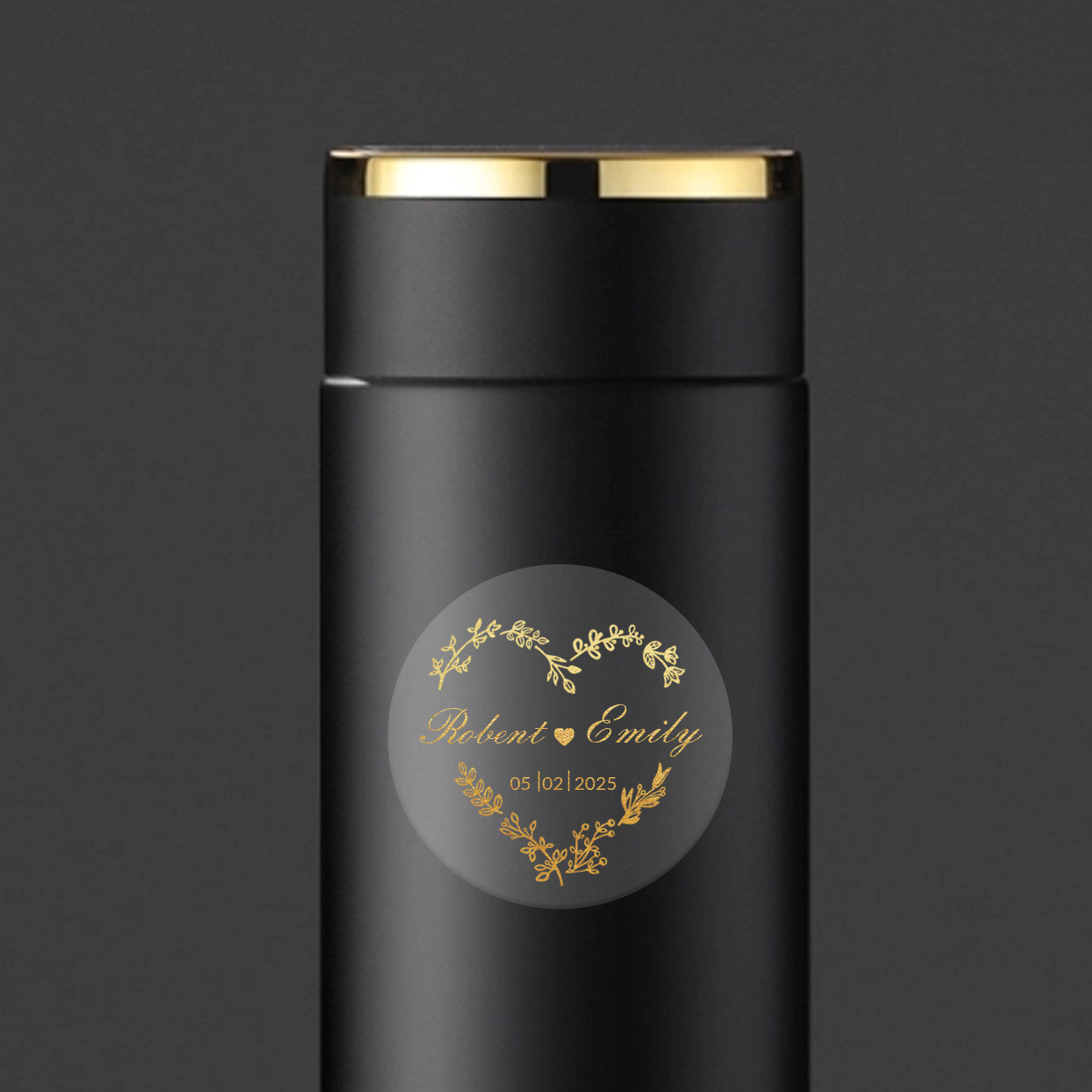 Custom Gold Foil Wedding Stick - Personalised Candle Label ulasan dan harga
