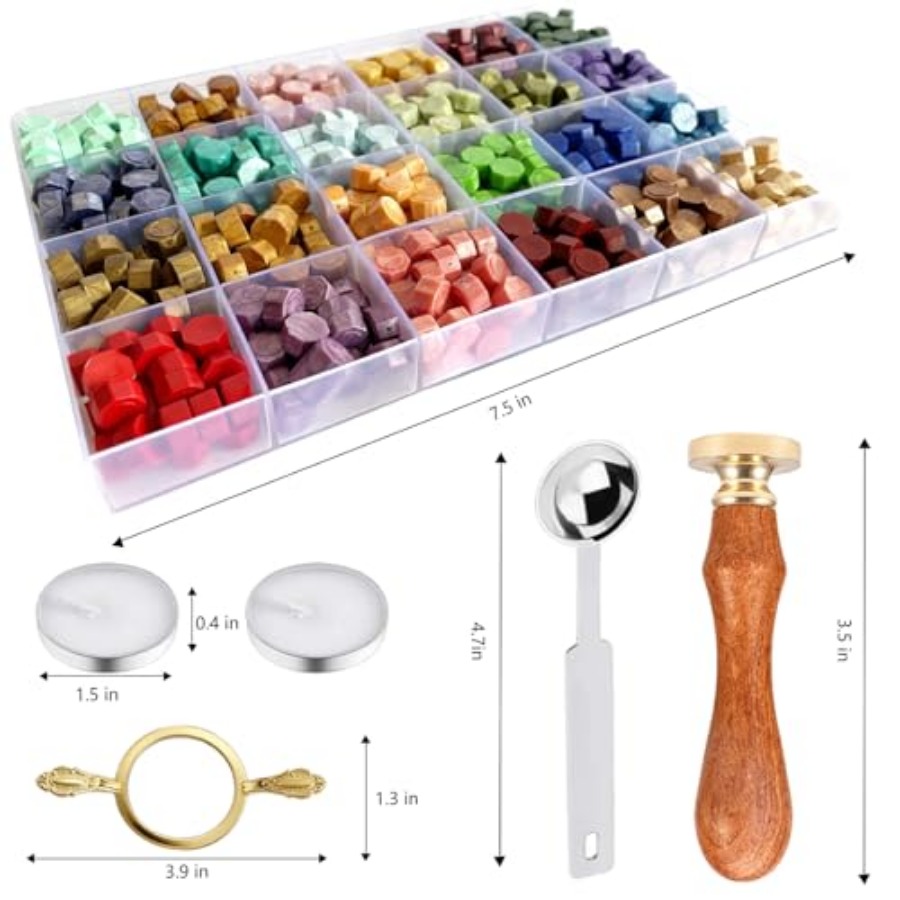 Wax Seal Stamp Kit - Sealing W - Wax Seal Letter Kit ulasan dan harga