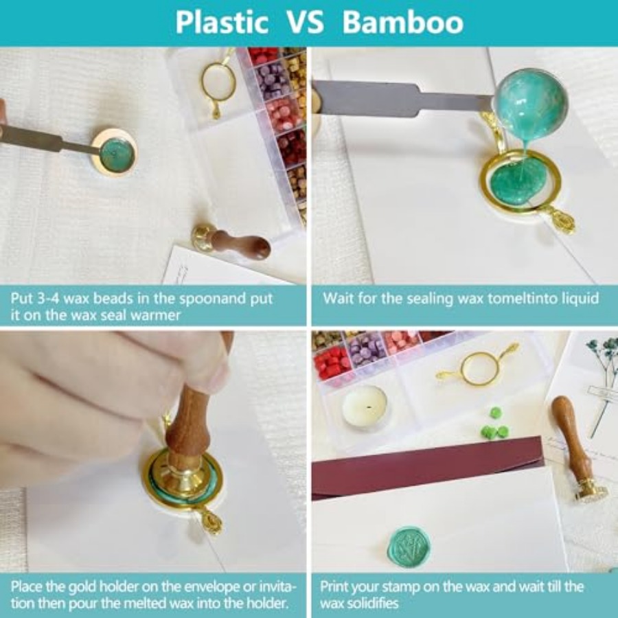 Wax Seal Stamp Kit - Sealing W - Wax Seal Letter Kit ulasan dan harga